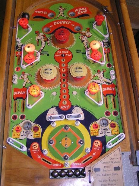 United Pinch Hitter 1949 baseball pitch and bat arcade game