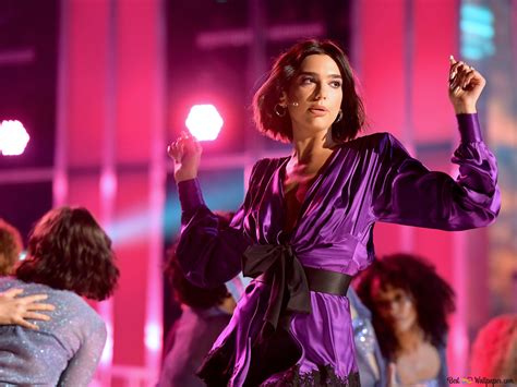 American Singer 'Dua Lipa' MTV Live Performance 4K wallpaper download