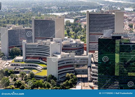 The United Nations Building in Vienna Austria from Above Editorial Image - Image of luftaufnahme ...