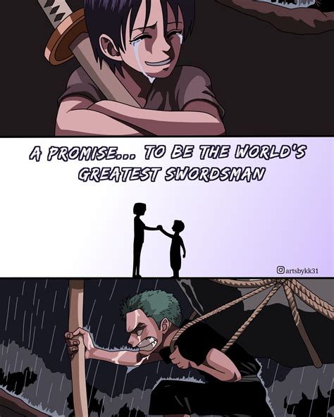 A promise to be the best swordsman. Zoro and Kuina . Tell me how it is (IG- artsbykk31) : r/OnePiece