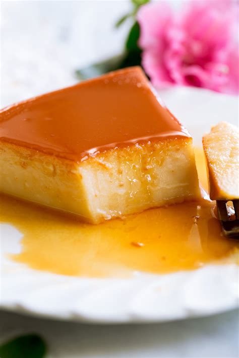 The Best Flan recipe! You get a rich and creamy custard style dessert covered with a deeply ...