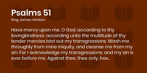 Psalms 51 KJV - Have mercy upon me, O God, according to thy ...