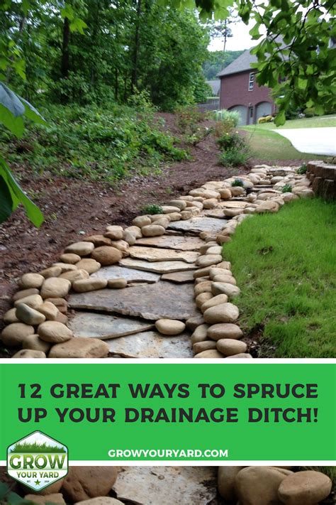 12 Great Ways To Spruce Up Your Drainage Ditch! | Backyard drainage, Dry riverbed landscaping ...