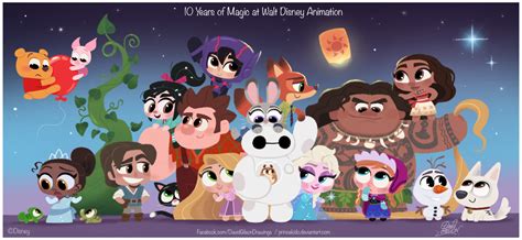 10 Years of Magic at Walt Disney Animation Tribute - The Disney Revival Era Fan Art (40333501 ...