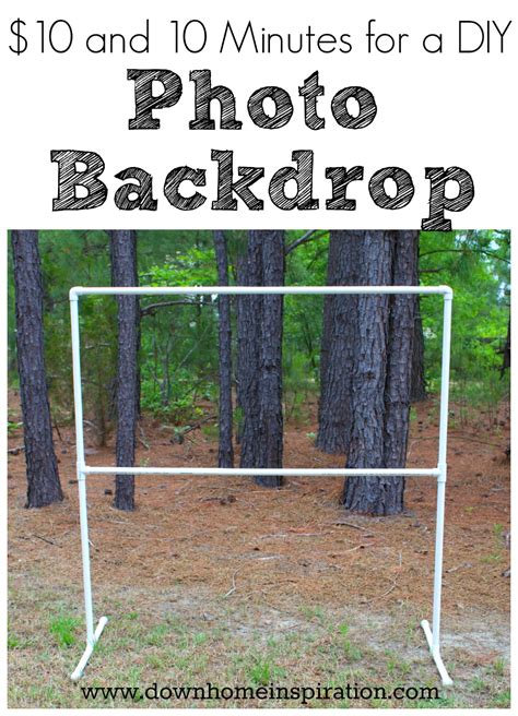 $10 and 10 Minutes for a DIY Photo Backdrop - Down Home Inspiration