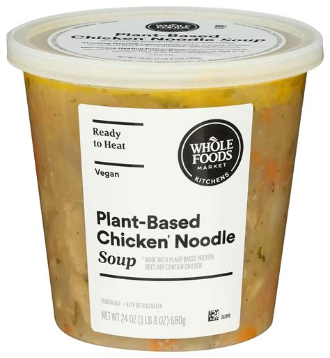 Amazon.com: Whole Foods Market, Soup Chicken Noodle Vegan, 24 Ounce : Grocery & Gourmet Food