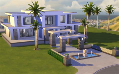 Mod The Sims - Modern Hills - No CC | Modern minecraft houses ...