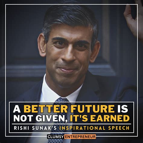 "A better future is not given, it's earned" ~ (UK PM) Rishi Sunak | Greatest Inspirational ...