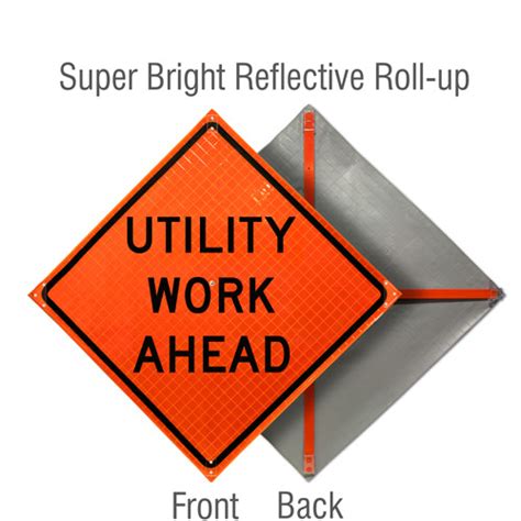 Utility Work Ahead Sign - Save 10% Instantly