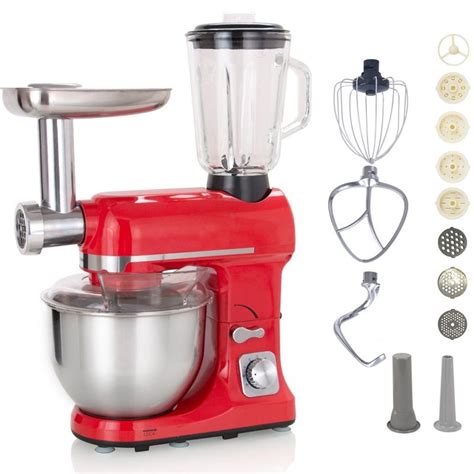 Robby - Robot Multifonctions 5l 1000w Rouge Avec Hachoir Et Blender 1,5l En Verre - Robimix ...