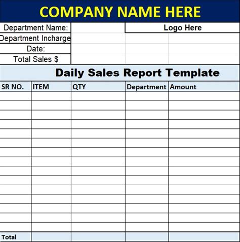 Download Daily Customers Sales Report Template Archives - Free Report Templates