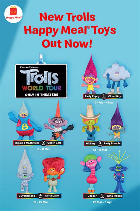 Trolls World Tour Mcdonald's Toys