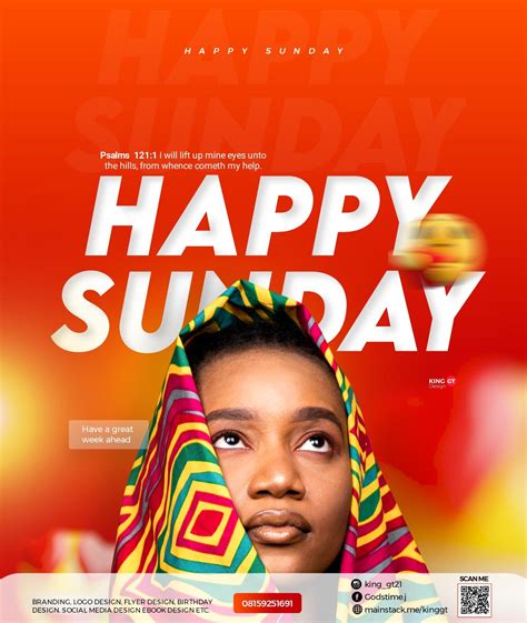 Happy Sunday Top Graphic Designers, Church Graphic Design, Flyer And Poster Design, Flyer Design ...