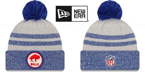 Buffalo Bills 2022 NFL THROWBACK SIDELINE Knit Beanie Hat