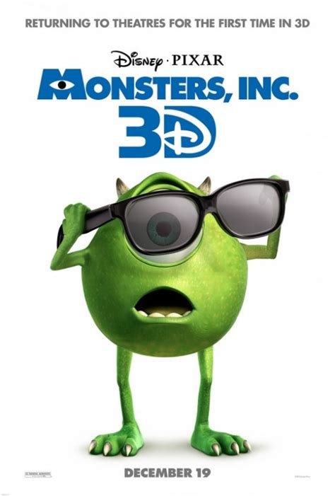 'Monsters, Inc. 3D' Trailer And Poster