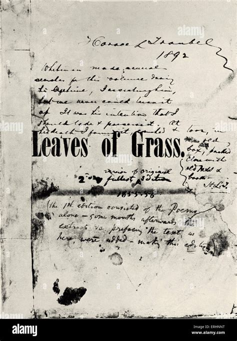 Leaves Of Grass First Edition Technically speaking this is not a variorum of leaves of grass ...