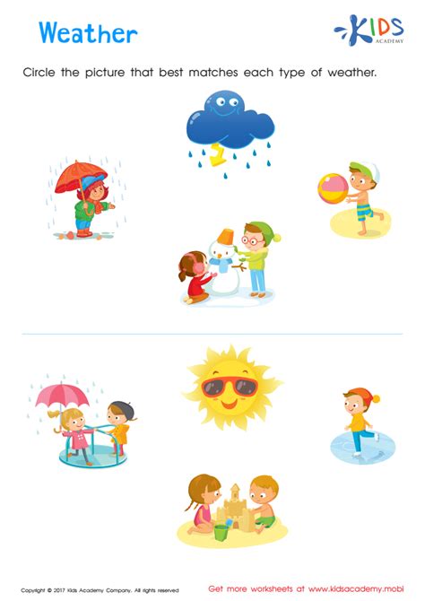 Weather Worksheets for Kids: Printable Weather and Climate Science PDF ...