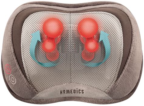 HoMedics 3D Shiatsu and Vibration Massage Pillow with Heat, Deep ...