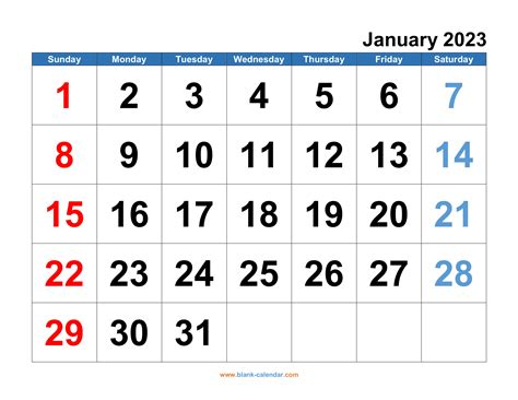 2023 printable monthly calendar - 2023 monthly calendar pdf free ...