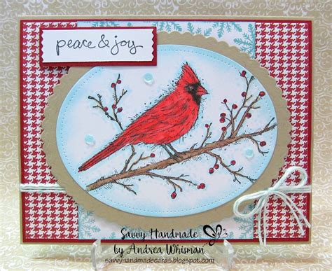 Savvy Handmade Cards: Cardinal Christmas Card