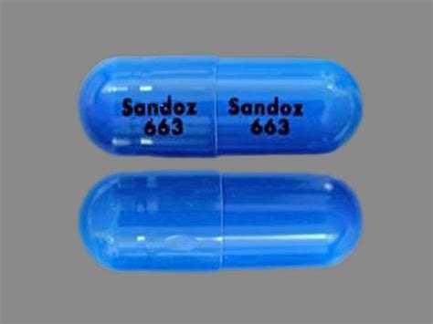 Sandoz 663 Sandoz 663 Pill Blue Capsule/Oblong - Pill Identifier