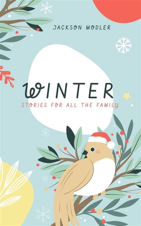 Design free Hand-drawn Bird Winter Book Cover template