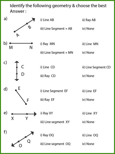 Free Lines Rays and Line Segments Worksheet | 10+ Pages