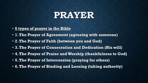 PPT - 6 types of prayer in the Bible PowerPoint Presentation - ID:2130471