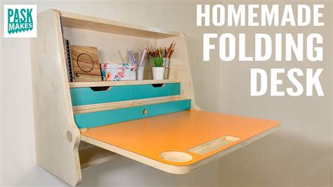 Homemade Folding Desk - YouTube