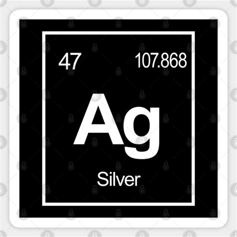 Ag Element of Silver - Periodic Table Elements - Silver - Ag Element Silver Element Periodic Ta ...