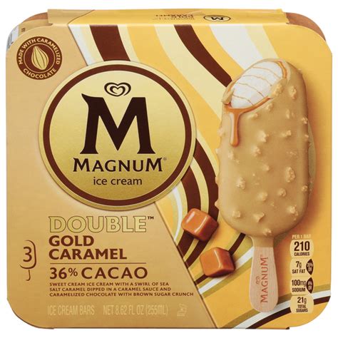 Save on Magnum Ice Cream Bars Double Gold Caramel - 3 ct Order Online Delivery | Food Lion