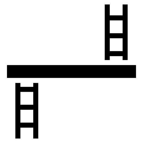 Ladders platform icon, SVG and PNG | Game-icons.net