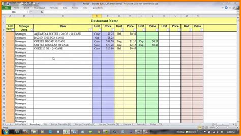 Recipe Costing Spreadsheet with 6+ Free Recipe Costing Spreadsheet Credit Spreadsheet — db-excel.com