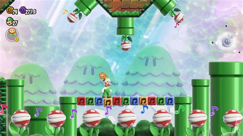 World 1 - Piranha Plants on Parade Secret Exit, All Wonder Seeds and Flower Coins - Super Mario ...