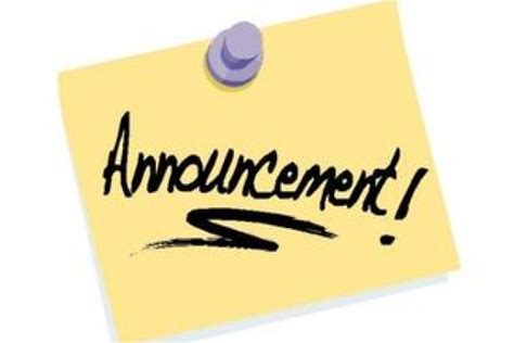 Announcements clipart announcement banner, Announcements announcement ...