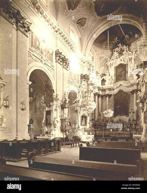 Church of st. Theresa. Interior. Vilnius Stock Photo - Alamy