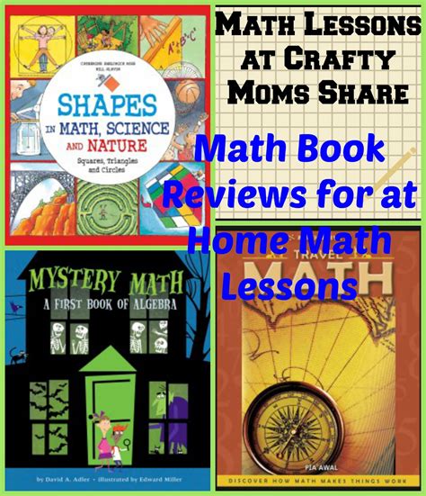 Crafty Moms Share: Math Lesson: Math Books Perfect for Homeschoolers and Summer Vacation