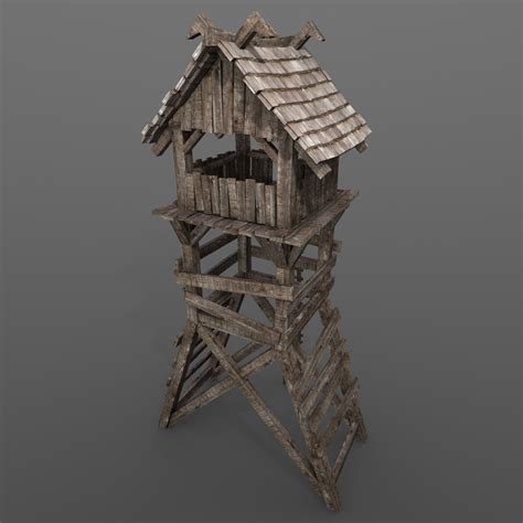 obj medieval guard tower(이미지 포함) | 생각