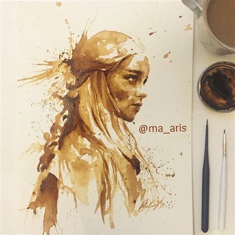 Amazing Coffee Painting by Maria A. Aristidou | Stampede: Curated