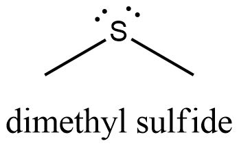 Draw the Lewis dot structure for Dimethyl sulfide. | Homework.Study.com