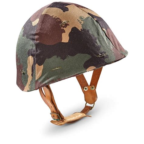 New Hungarian Military Surplus Steel Pot Helmet, Camo Cover - 643213, Helmets & Accessories at ...