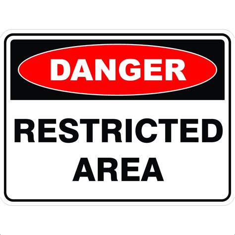 RESTRICTED AREA | Discount Safety Signs New Zealand