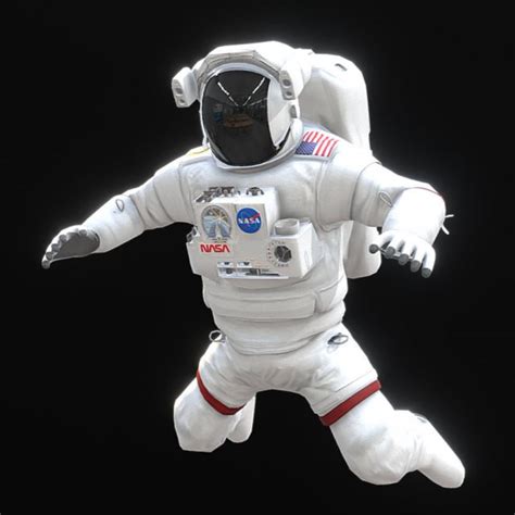 Low Poly Game Ready PRB Nasa Astronaut 3D Model in Man 3DExport