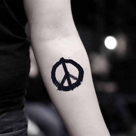 Share 93+ about peace symbol tattoo on neck super hot - in.daotaonec