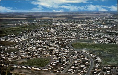 Aerial View of Grande Prairie Alberta Canada