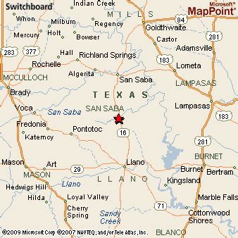 Cherokee, Texas Area Map & More