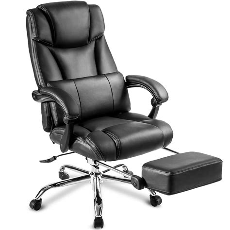 Ergonomic Office Chairs, PU Leather Executive Office Chair, Adjustable ...