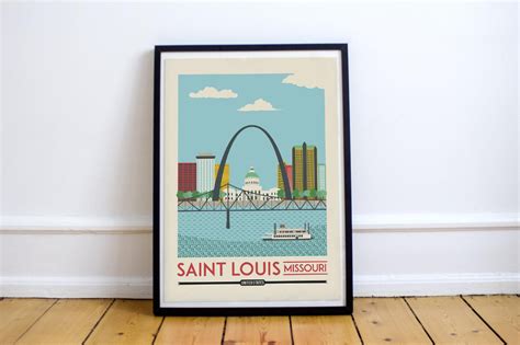 Saint Louis Print Saint Louis poster Saint Louis Wall Art | Etsy | Etsy wall art, Louis poster ...