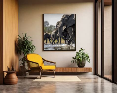 Elephant Art for Living Room by NeoNeonArt on DeviantArt