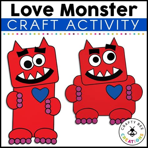 Love Monster Craft Activity - Crafty Bee Creations